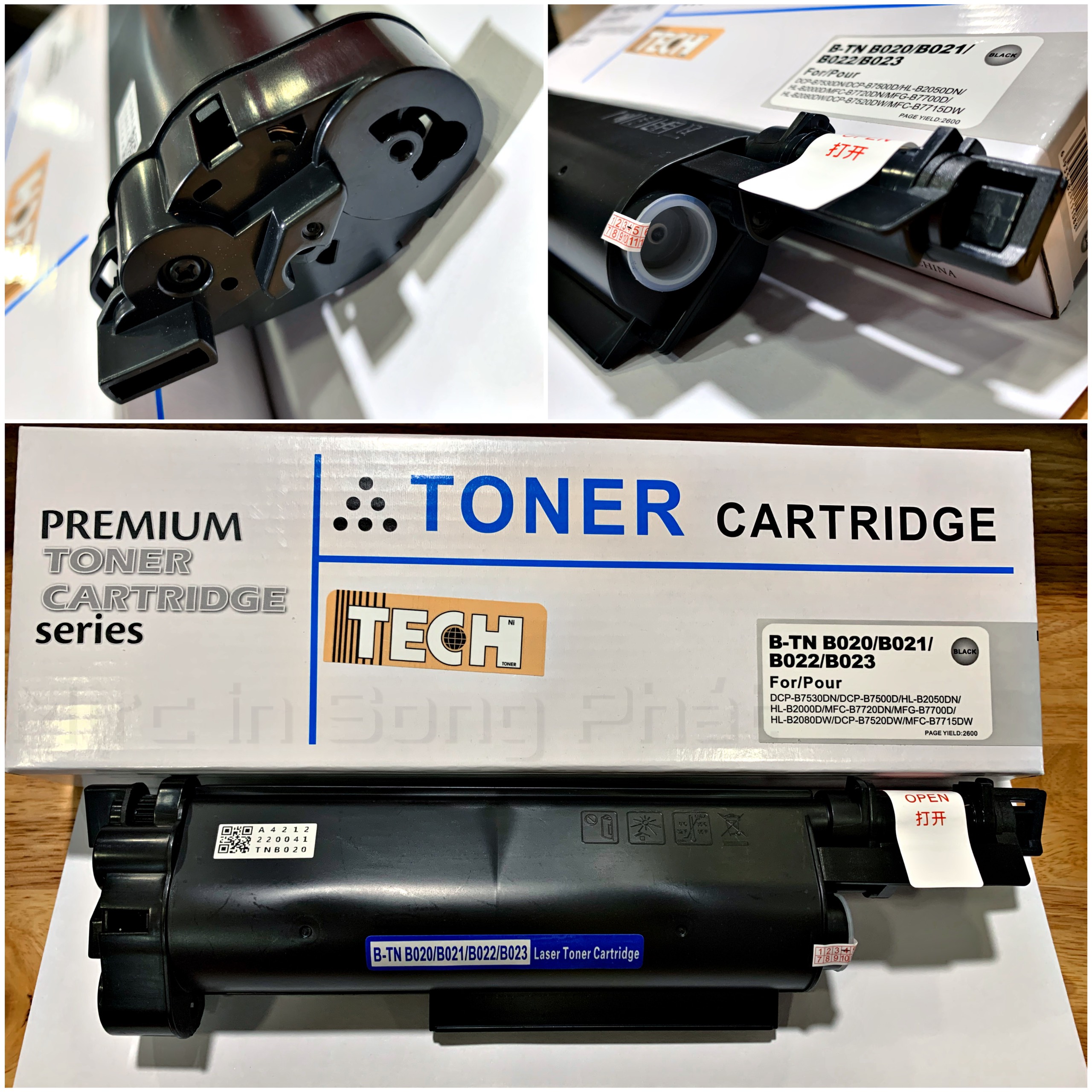 Combo 2 hộp mực tn b022 dùng cho máy in brother hl-b2000d, hl-b2080dw, dcp-b7535dw, mfc-b7715dw