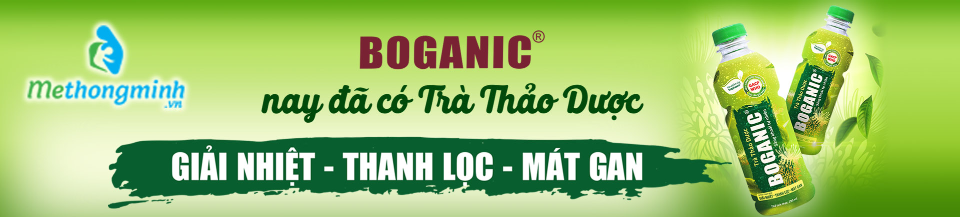 [1 thùng] Trà thảo dược Boganic 290mlx24 chai