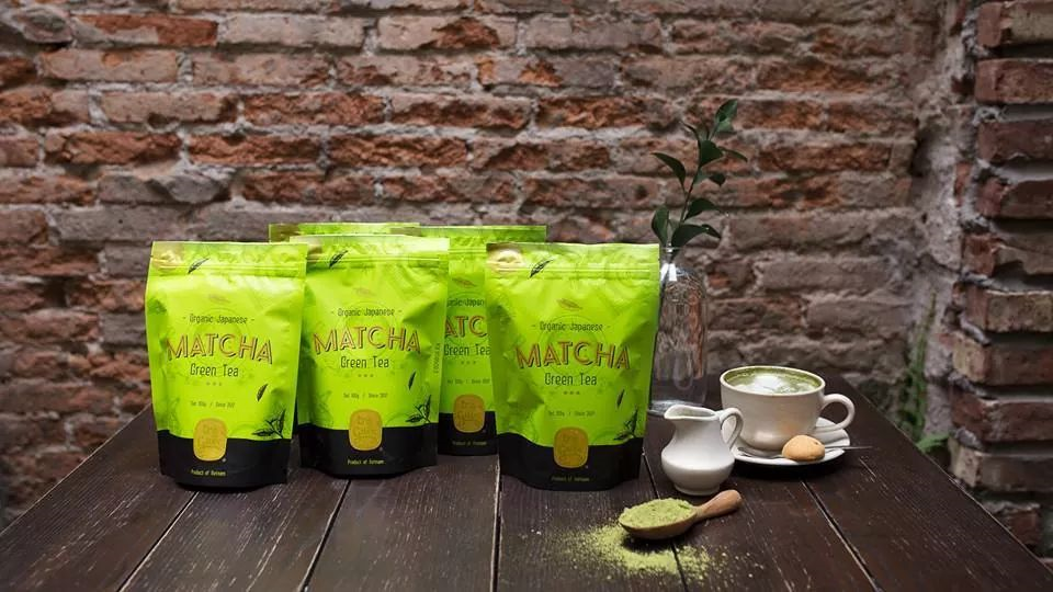 , matcha trà guộc, nguyên chất, không chất bảo quản, đắp mặt nạ, thức uông giảm cân, pha chế đồ uống, làm bánh…., khả năng chống lão hóa,