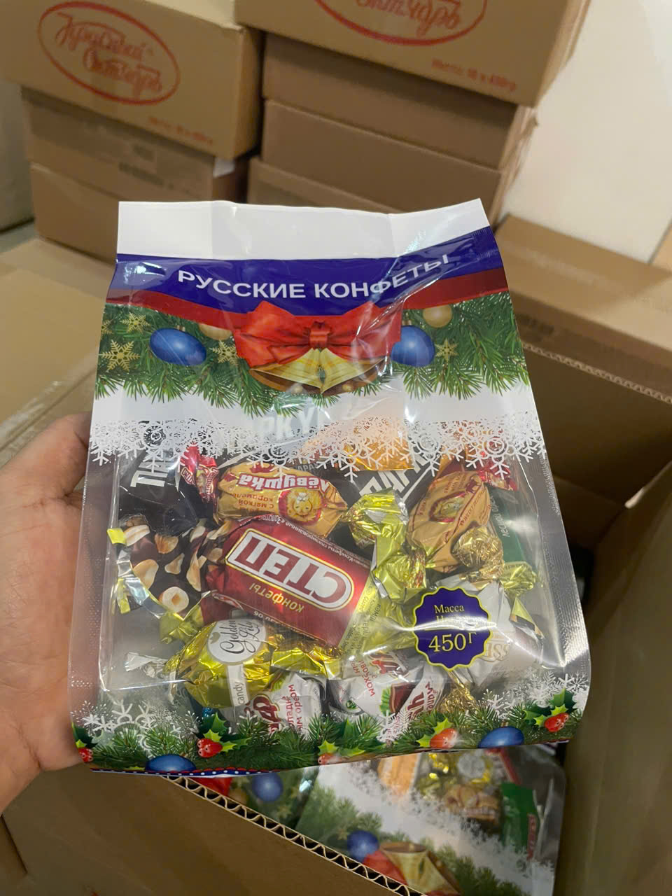  Socola Nga mix 8 loại có cả các loại bánh - Socola mix đặc biệt gói 450g - Hàng Nga air chuẩn 