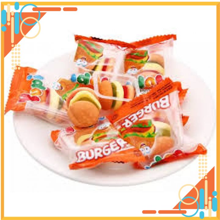 kẹo dẻo YUPI HAMBURGER CAM GÓI (12 VIÊN)