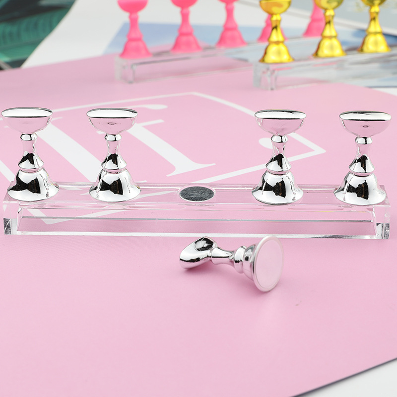 Set 5 chiếc đế gắn móng giả tập vẽ nail - đế nam châm gắn móng mẫu chuyên dụng CozyZone520