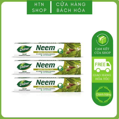 🍀🛁 Kem đánh răng lá neem dùng vấn đề về răng miệng dabur neem 200g - dabur neem 200g