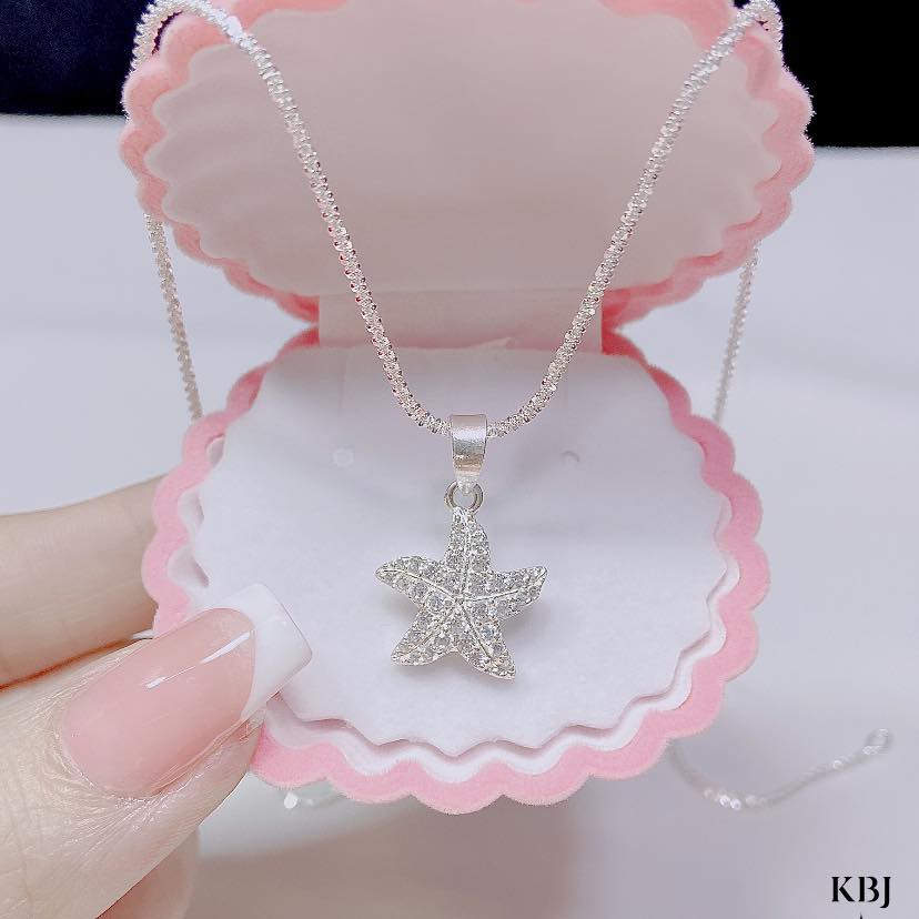 Dây chuyền mặt sao biển bạc-day chuyền bạc