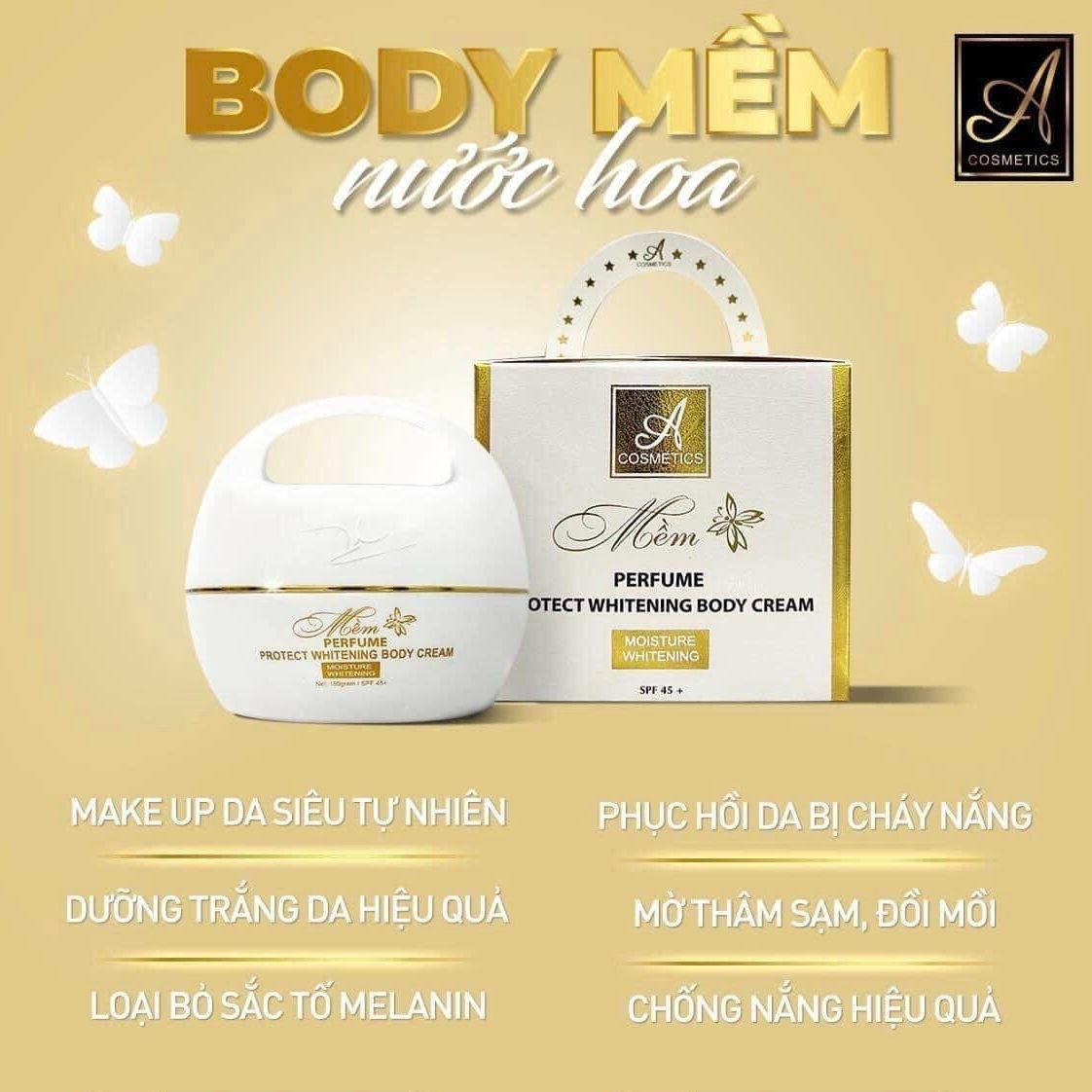 [TẶNG QUÀ] Kem Body Mềm A Cosmetic - Body Chữ A Nước Hoa Phương Anh ACOSMETIC (Chính Hãng 100%)