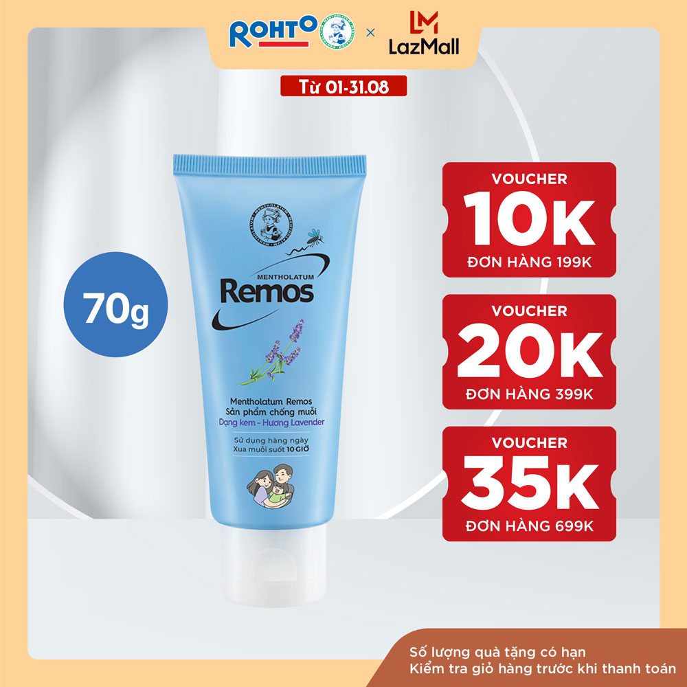 Kem chống muỗi Rohto Metholatum Remos Hương Lavender 70g