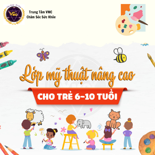 Khóa Học Video Online Lớp Mỹ Thuật Nâng Cao Cho Trẻ 6-10 Tuổi - Trung Tâm Chăm Sóc Sức Khỏe VMC Giá 600,000 Đồng*Miễn phí vận chuyển