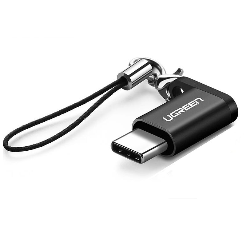 Ugreen 50551 màu đen đầu chuyển đổi micro usb sang type c hỗ trợ otg us278