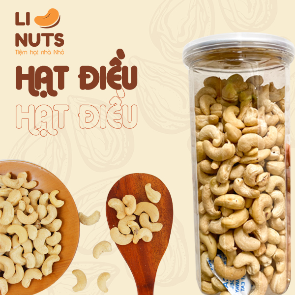 Hạt điều sấy nguyên vị không lụa không muối dành cho người ăn kiêng, giảm cân, bà bầu, hạt điều hạt dinh dưỡng ngũ cốc hạt dinh dưỡng điều sấy nguyên vị granola