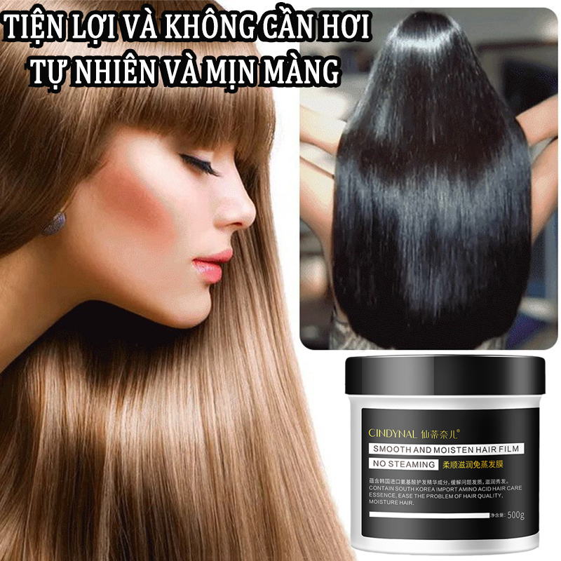 Duỗi tóc phục hồi độ khô, dưỡng ẩm và làm mềm mặt nạ tóc mềm mại nhập khẩu từ Hàn Quốc