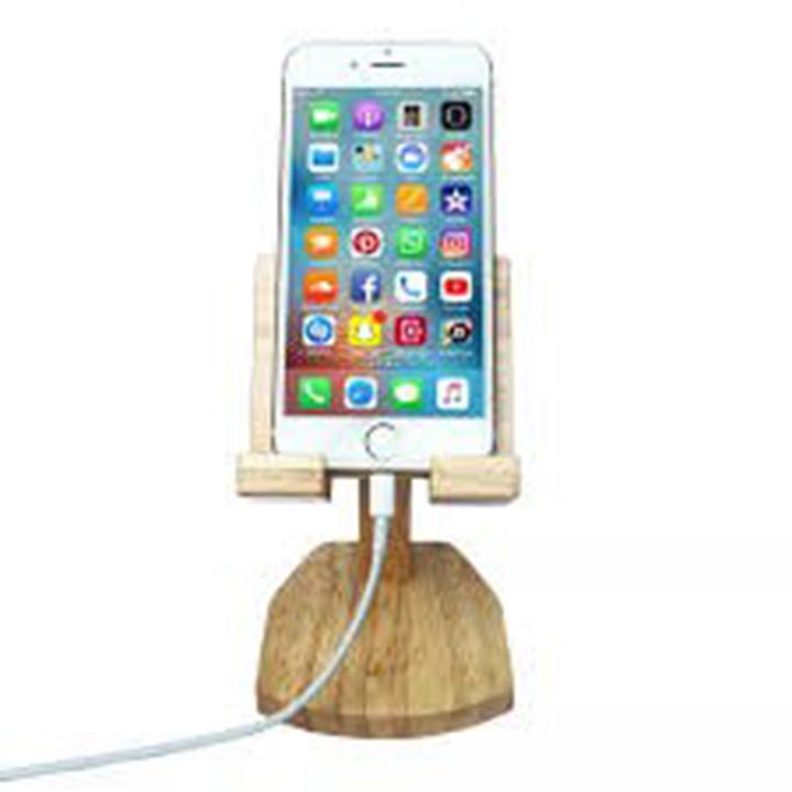 Giá đỡ điện thoại sunha bằng gỗ, xếp gọn được, kệ điện thoại gỗ giá rẻ, thay đổi góc nhìn, dễ dàng gấp gọn, có khe cắm sạc SIGATO8839