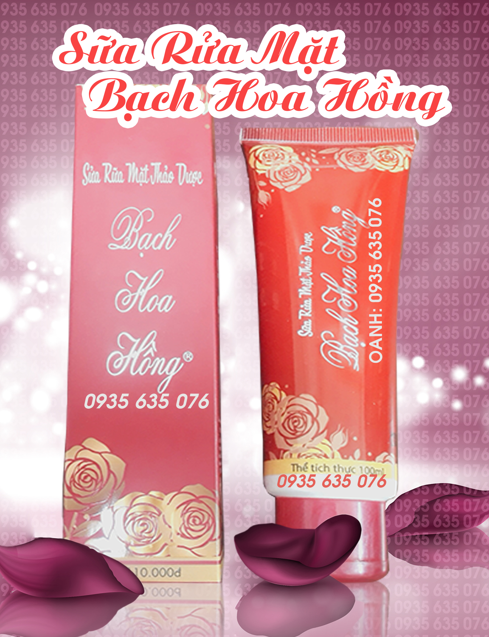 SỮA RỬA MẶT THẢO DƯỢC Bach hoa hong