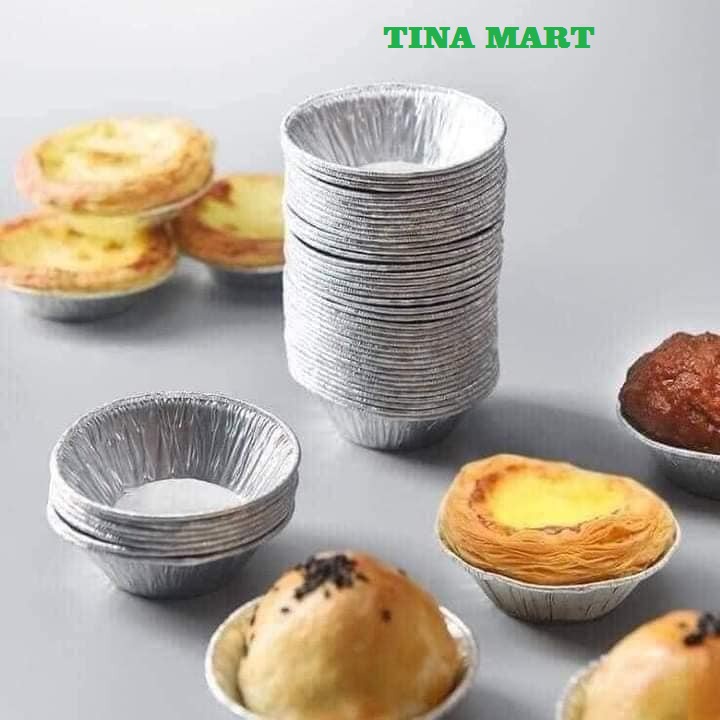 Set 100 cốc giấy bạc nướng bánh, nướng hàu, start trứng siêu tiện lợi