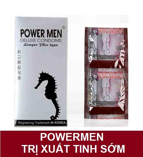 Freeship bao cao su kéo dài thời gian power men hộp 12 chiếc