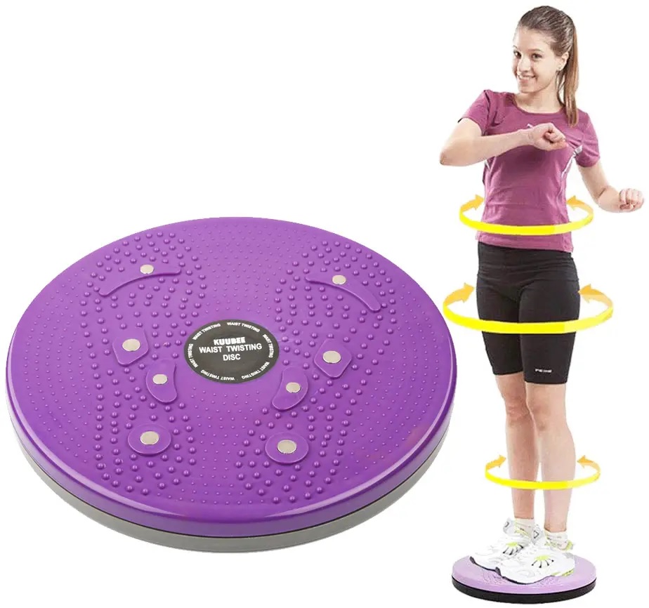 Đĩa xoay eo tập thể dục 360 độ, bàn xoay tập cơ bụng eo thon giảm cân tại nhà có hạt massage bàn chân cực tốt