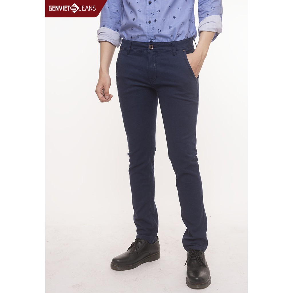 Quần dài dạ nam T1102E700 GENVIET