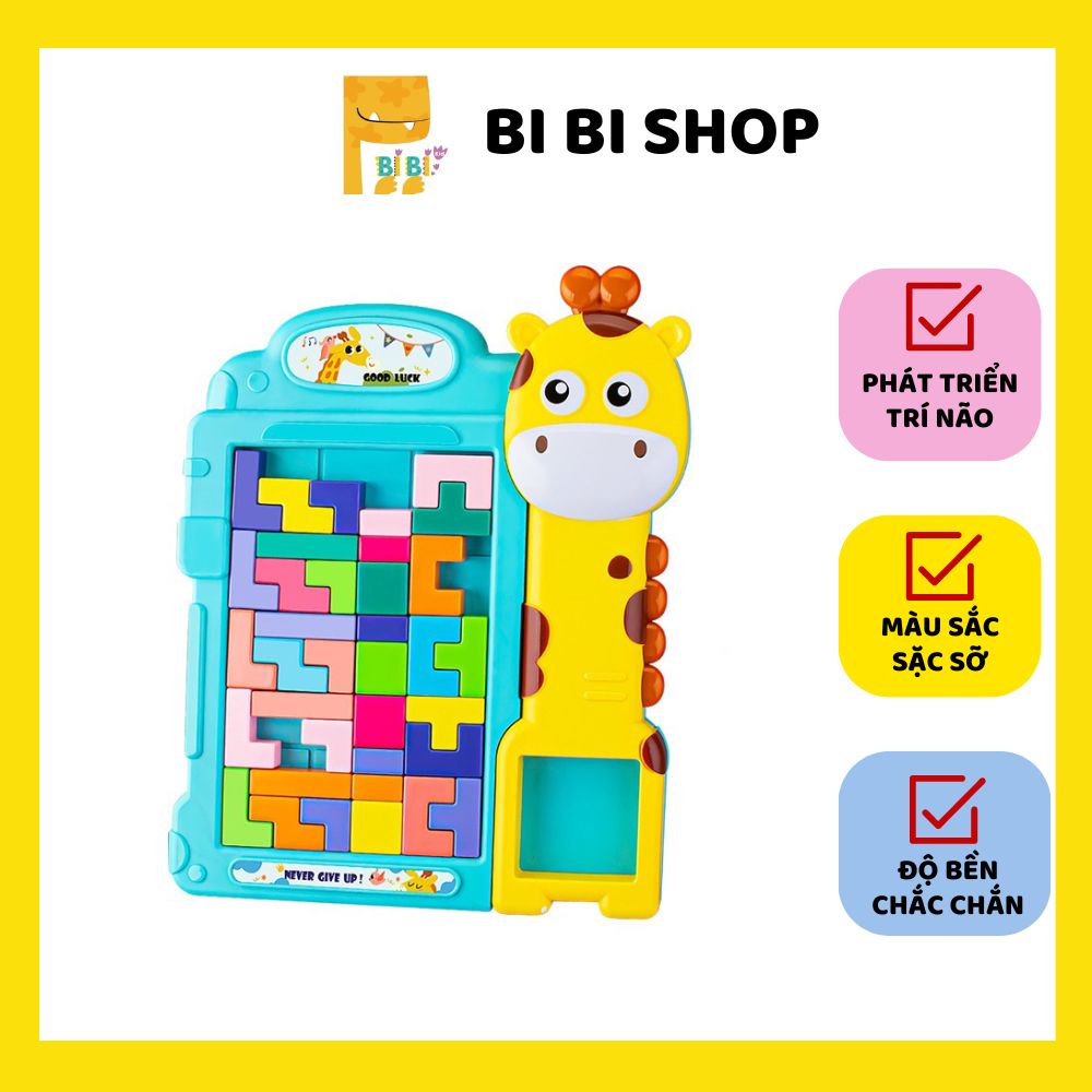 Bảng xếp hình thông minh phiên bản hươu cao cổ