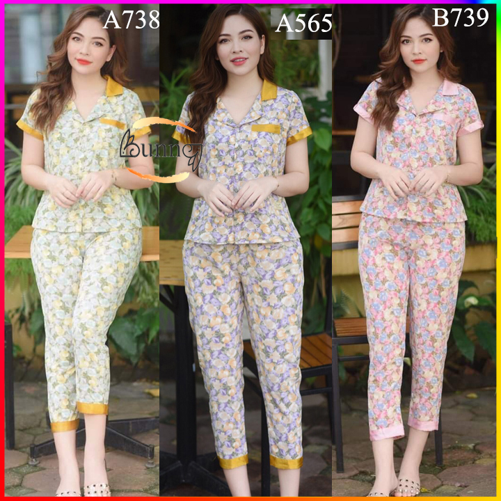 QUẦN ÁO MẶC NHÀ CAO CẤP PIZAMA LỤA THÁI MỀM MỊN