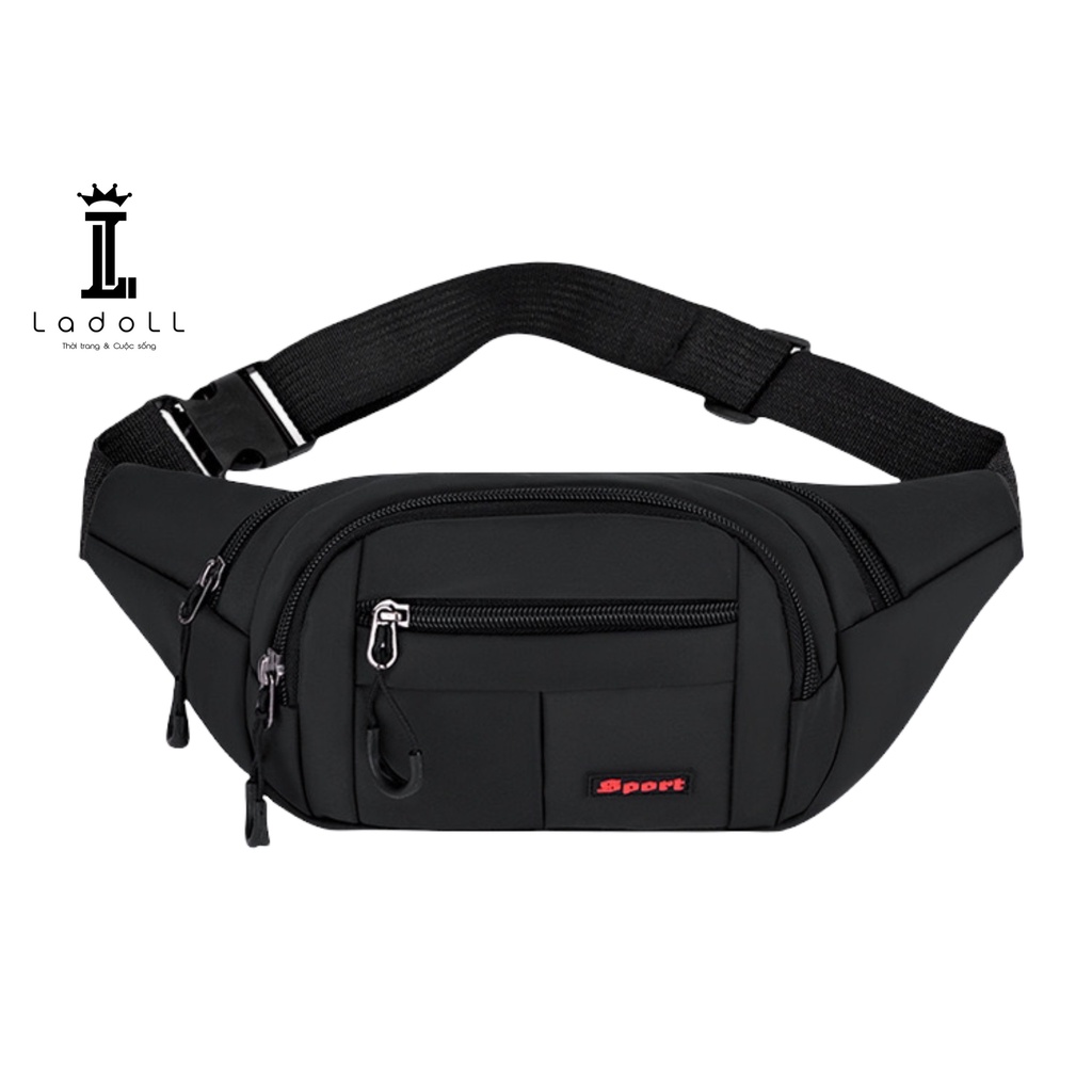 Túi đeo chéo namtúi bao tử mini vải Canvas phong cách Streetwear đường phố T538