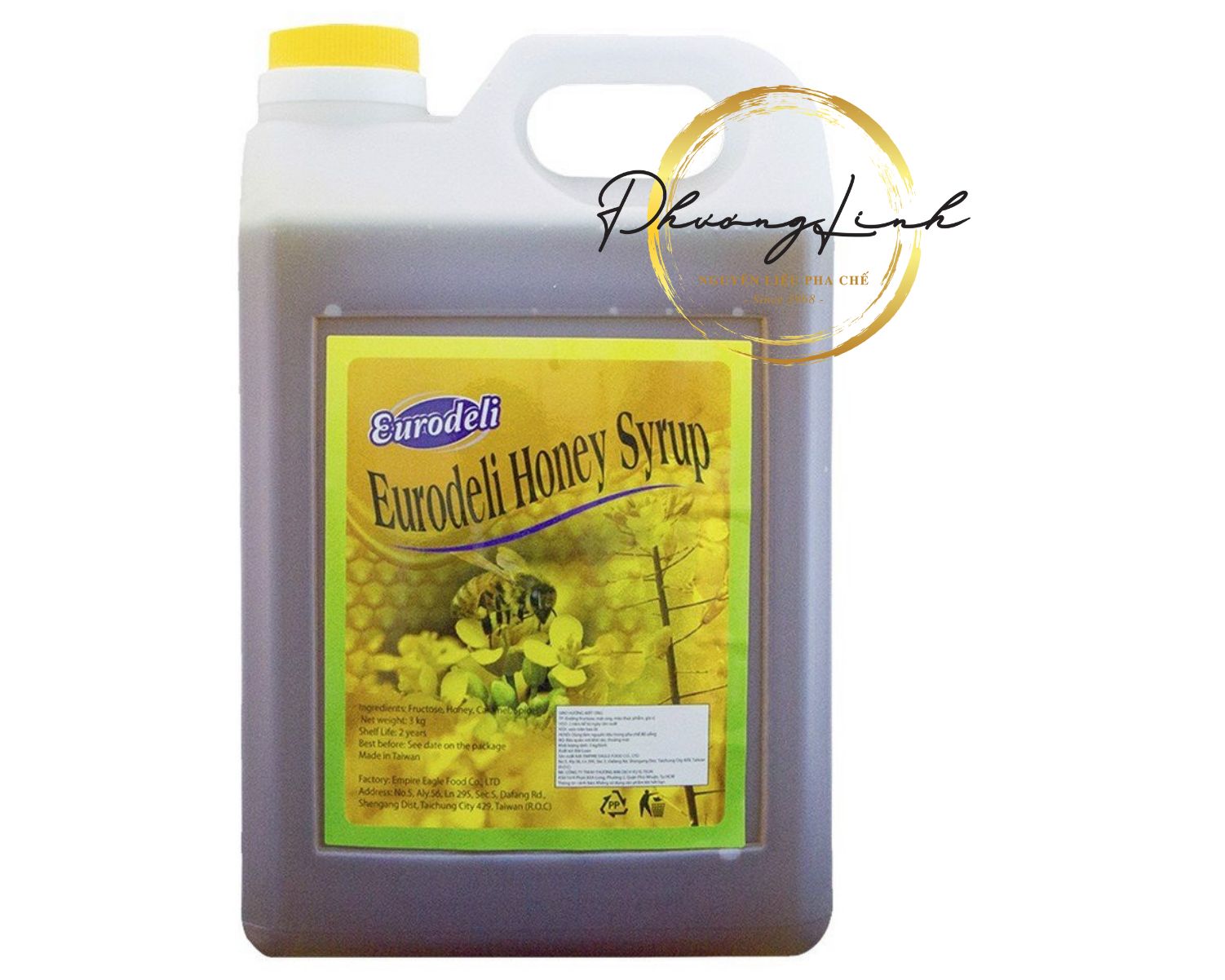 Syrup Mật Ong Hiệu Eurodeli Trọng Lượng 3Kg Hàng Nhập Khẩu Đài Loan Cam Kết Sản Phẩm Đúng Như Mô Tả 100%