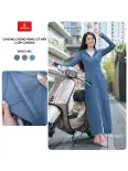 Áo Chống Nắng Nữ ???????????????????????????? 2 Lớp Dáng Dài Liền Thân Chất Thun Lạnh Nhật Cao Cấp Chống Tia UV 2BC