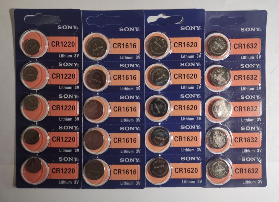 Pin cúc áo sony cr1632 / cr1620 / cr1220 / cr1616 / cr2032 / cr2025 / cr2016 / cr2430 / cr2450