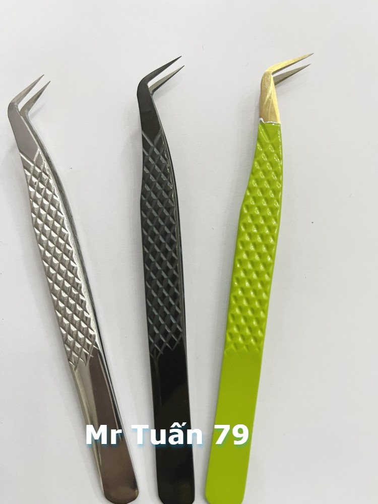 Nhíp volume pakistan caro nhiều màu phủ nhám nano mũi 15mm_dụng cụ nối mi_THÚY HÀ