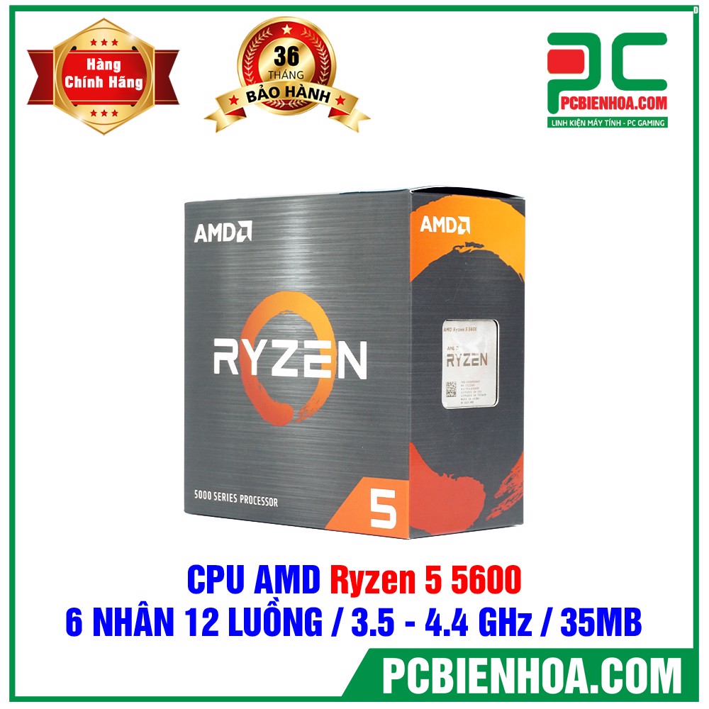 CPU AMD RYZEN 5 5600- AM4 - Chính hãng mới 100% bảo hành 36 tháng