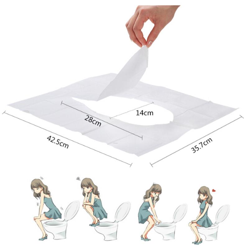 Giấy lót bồn cầu vệ sinh dùng 1 lần ( hộp 50 miếng )