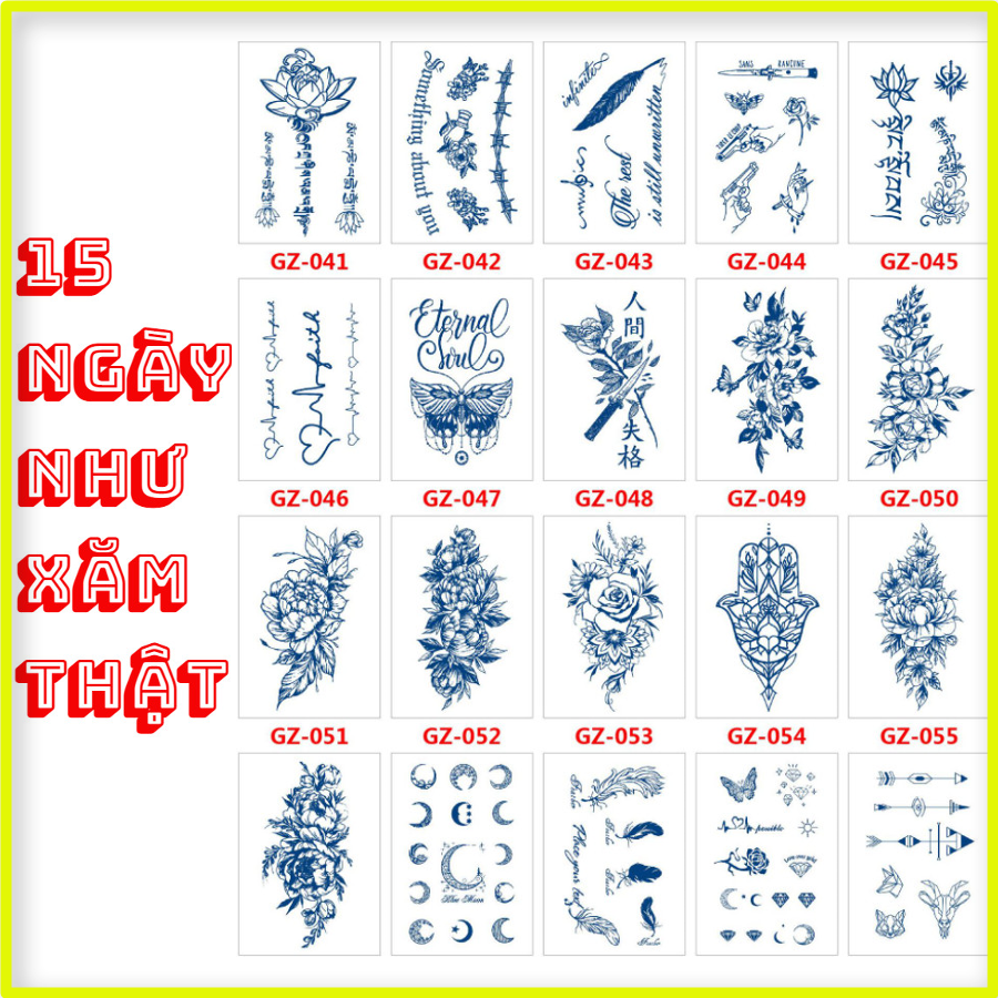 [HCM]Hình Xăm Dán 15 Ngày Không phai, Chống Chịu Nước