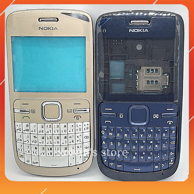 Vỏ Điện Thoại Nokia C3,Full Bộ Bàn Phím ,Khung Sườn Chính Hãng.