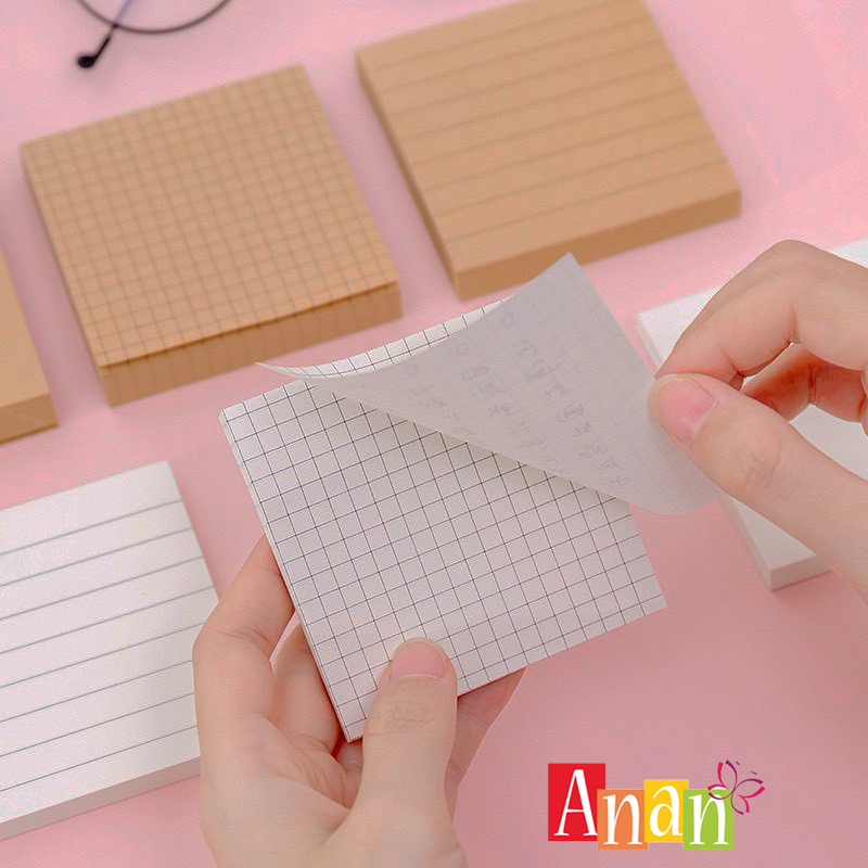 Tập 80 giấy note giấy nhớ ghi chú basic DIY lên kế hoạch hàng ngày thiết kế đơn giản