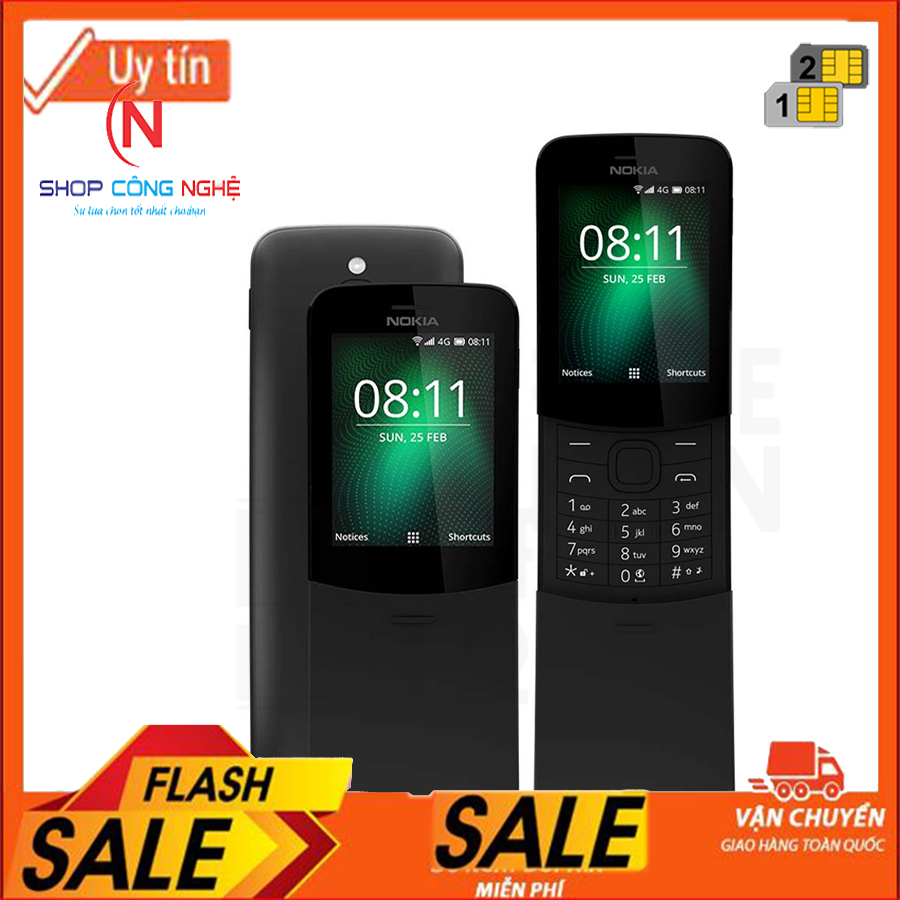 [ĐIỆN THOẠI ĐỘC LẠ] Nokia 8110 NẮP TRƯỢT 2 Sim  BẢO HÀNH 12 THÁNG
