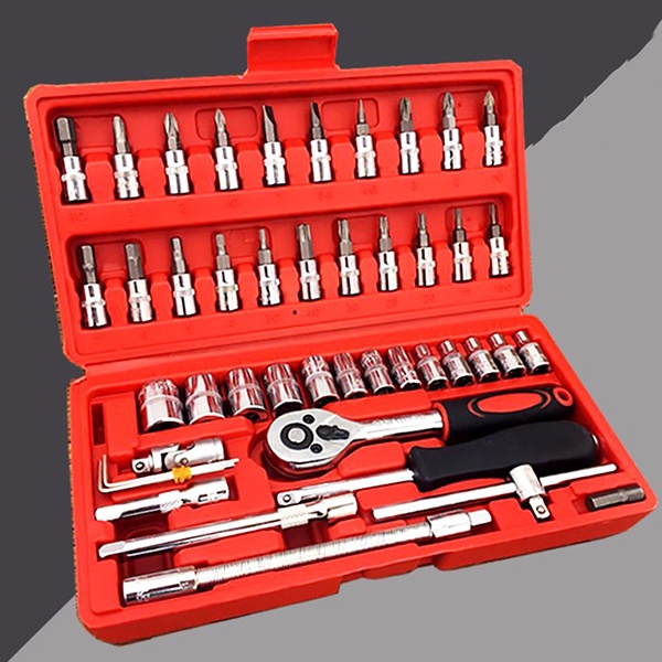 Bộ dụng cụ mở bu lông ốc vít đa năng 46 chi tiết