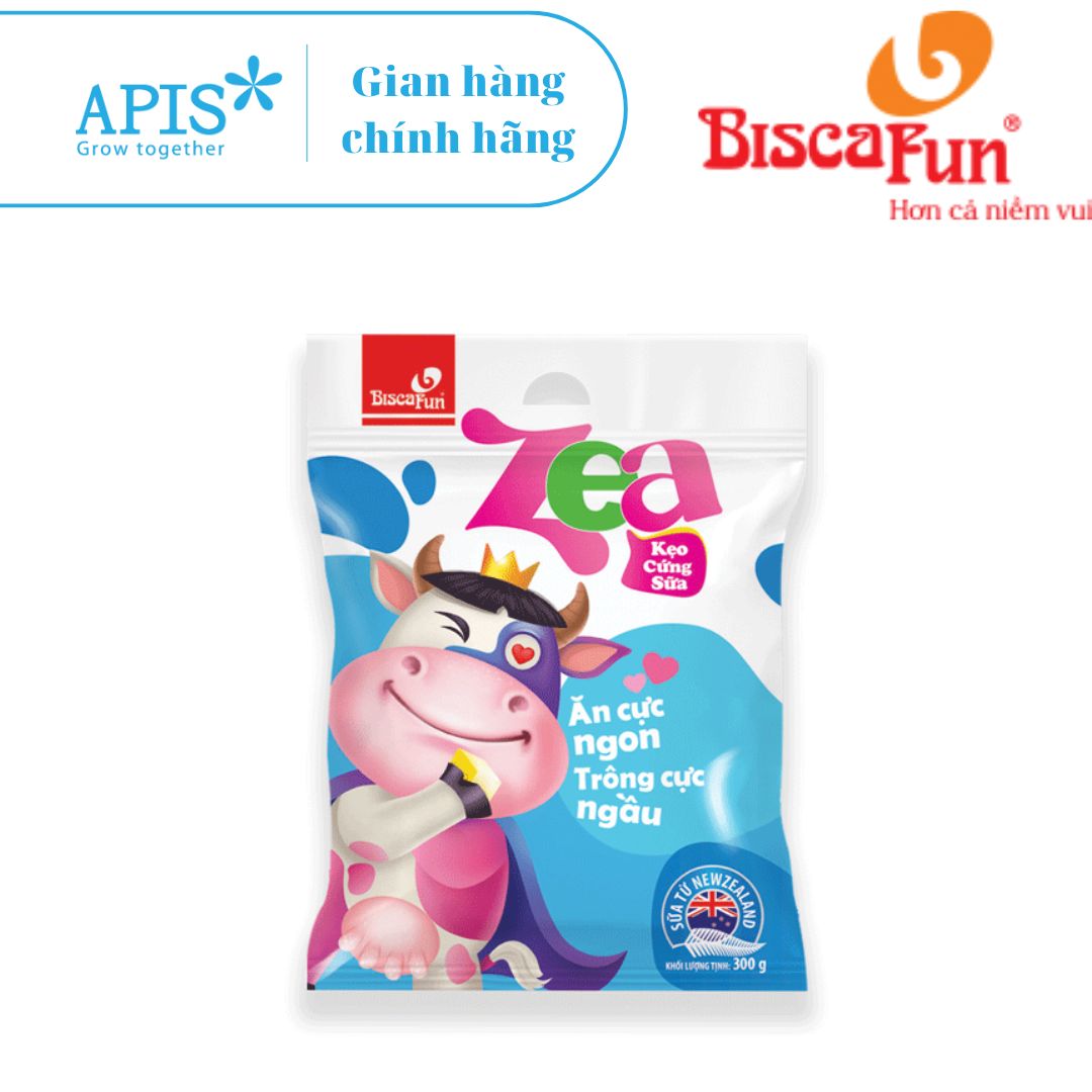 1 gói kẹo cứng sữa zea 70g - biscafun