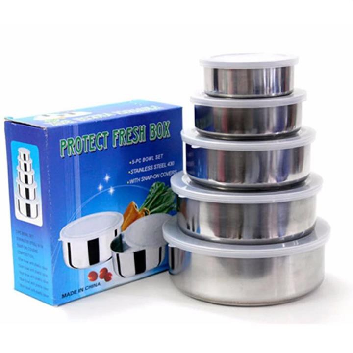 [THANH LÝ] Bộ 5 hộp đựng thực phẩm inox có nắp cao cấp, Bộ 5 hộp Inox đựng thực phẩm có nắp để tủ lạnh, Bộ 5 hộp đựng thức ăn inox có nắp đẹp, Bộ 5 hộp đựng thực phẩm inox, Thố đựng thực phẩm, Thố, Hộp, Tô, Hop dung