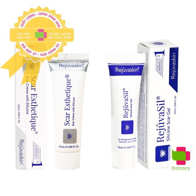 Kem mờ sẹo lõm Rejuvaskin Scar Esthetique và sẹo lồi Rejuvasil Mỹ (10ml) cho trẻ trên 2 tuổi và người lớn