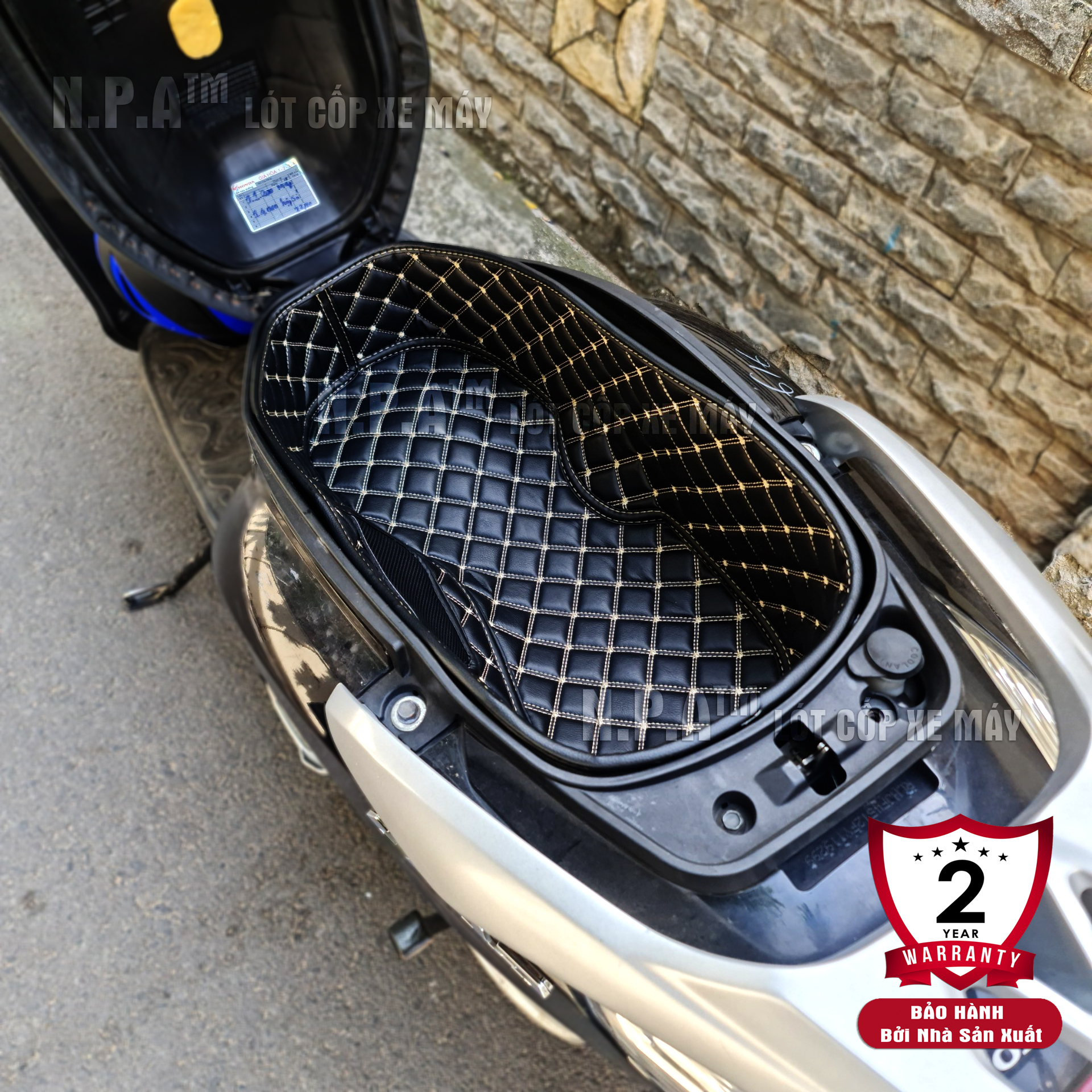 [HCM]Lót Cốp Xe Máy cho Honda Lead 2013-2020 Chống Sốc - Cách Nhiệt Có TÚI để giấy tờ.