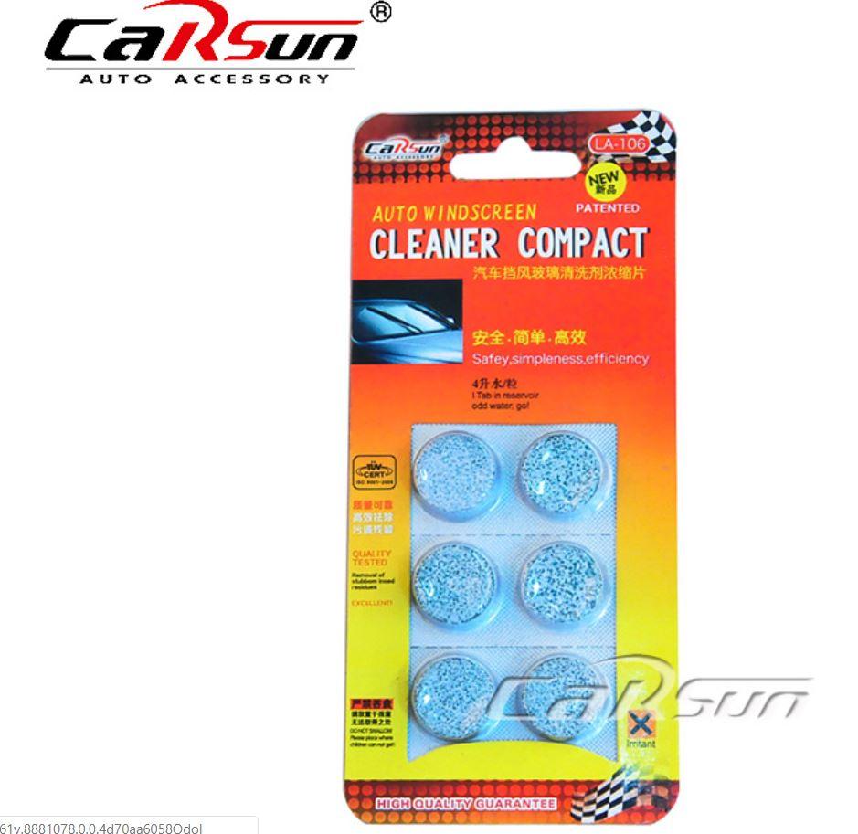 Vỉ 6 viên sủi nước rửa kính xe siêu sạch Carsun giá tốt tiết kiệm sử dụng hiệu quả chất lượng tốt an toàn khi sử dụng