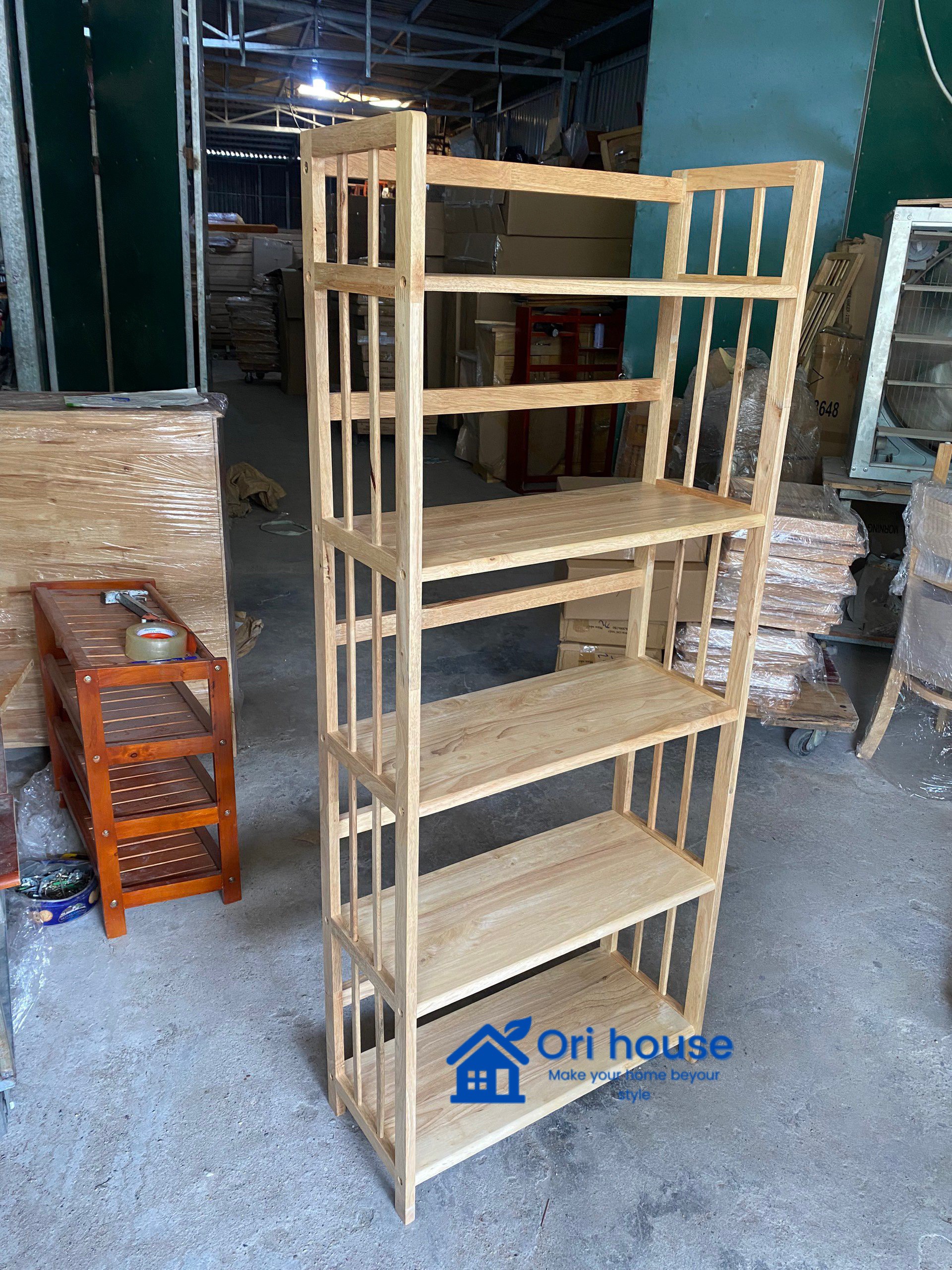 Kệ sách gỗ 5 tầng ngang 65 cm lọt lòng 60cm kệ đa năng hàng lắp ráp