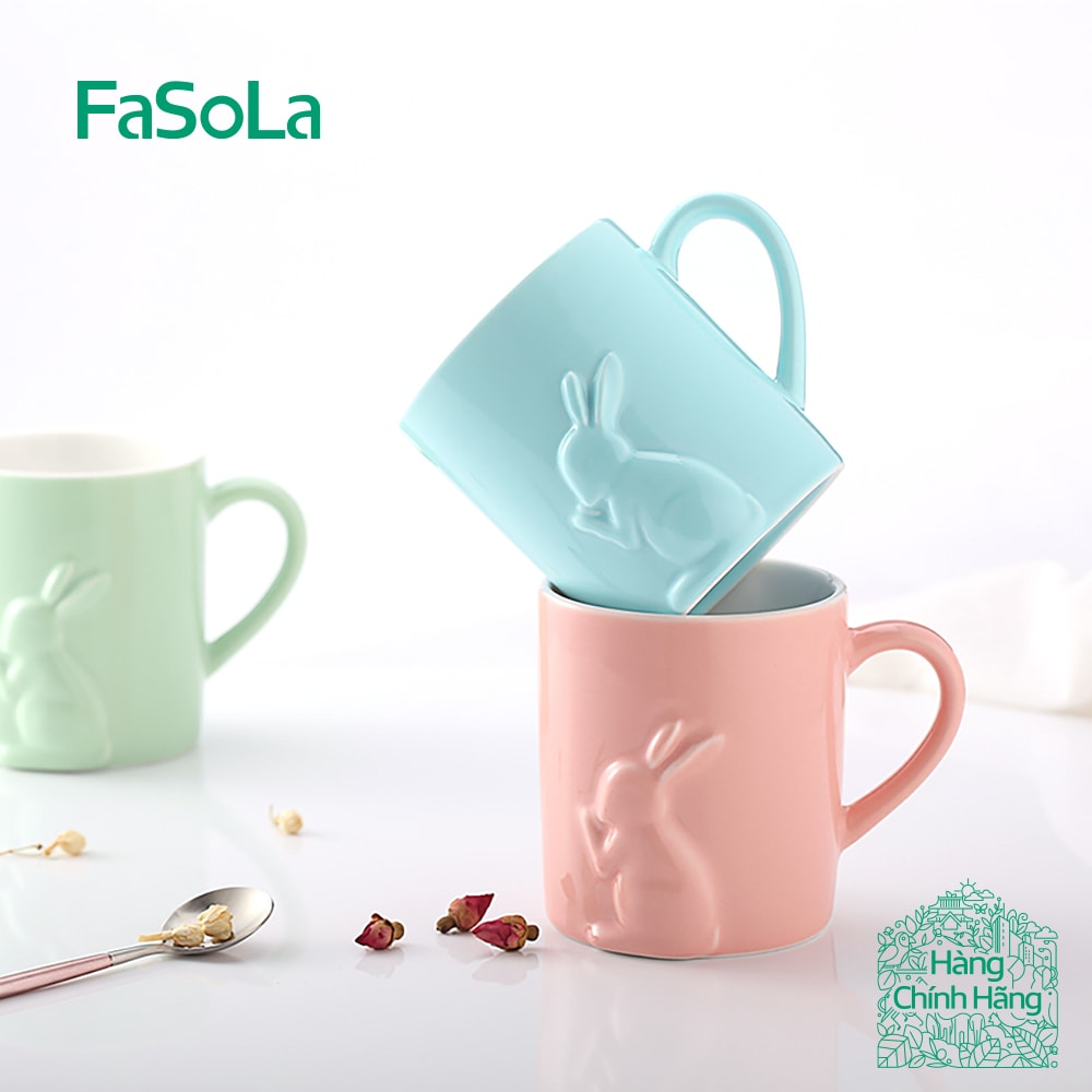 Ly sứ handmade hình thỏ fasola fslsh-049