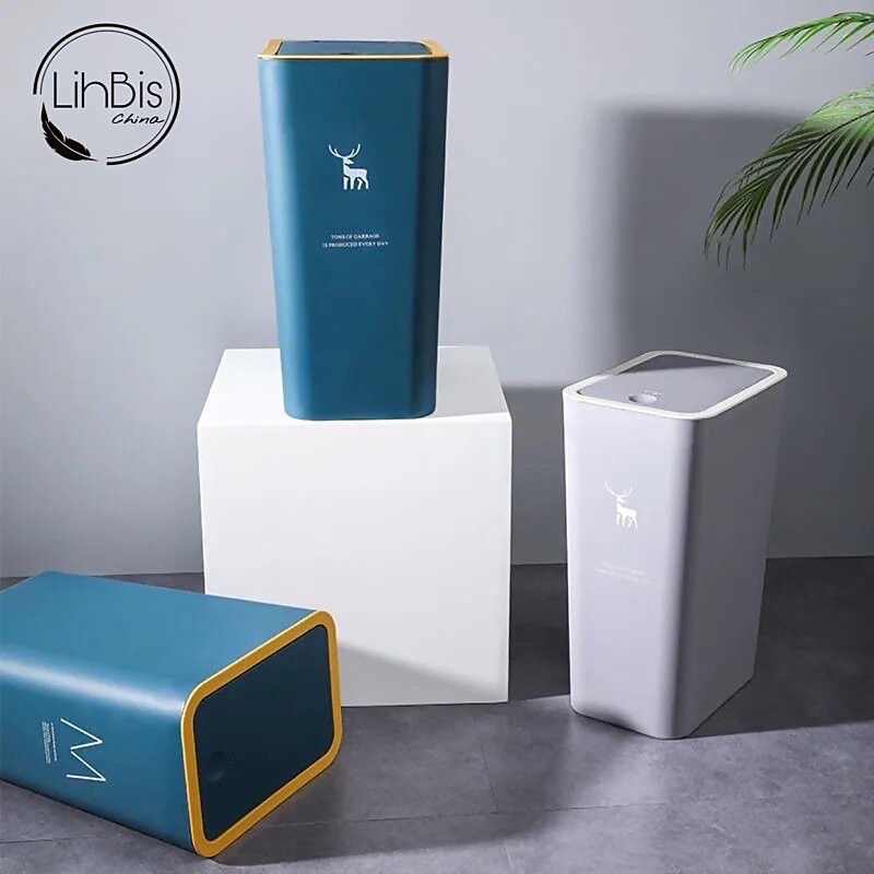 Thùng rác nhựa phong cách bắc âu .thùng rác sang chảnh, thùng rác mini