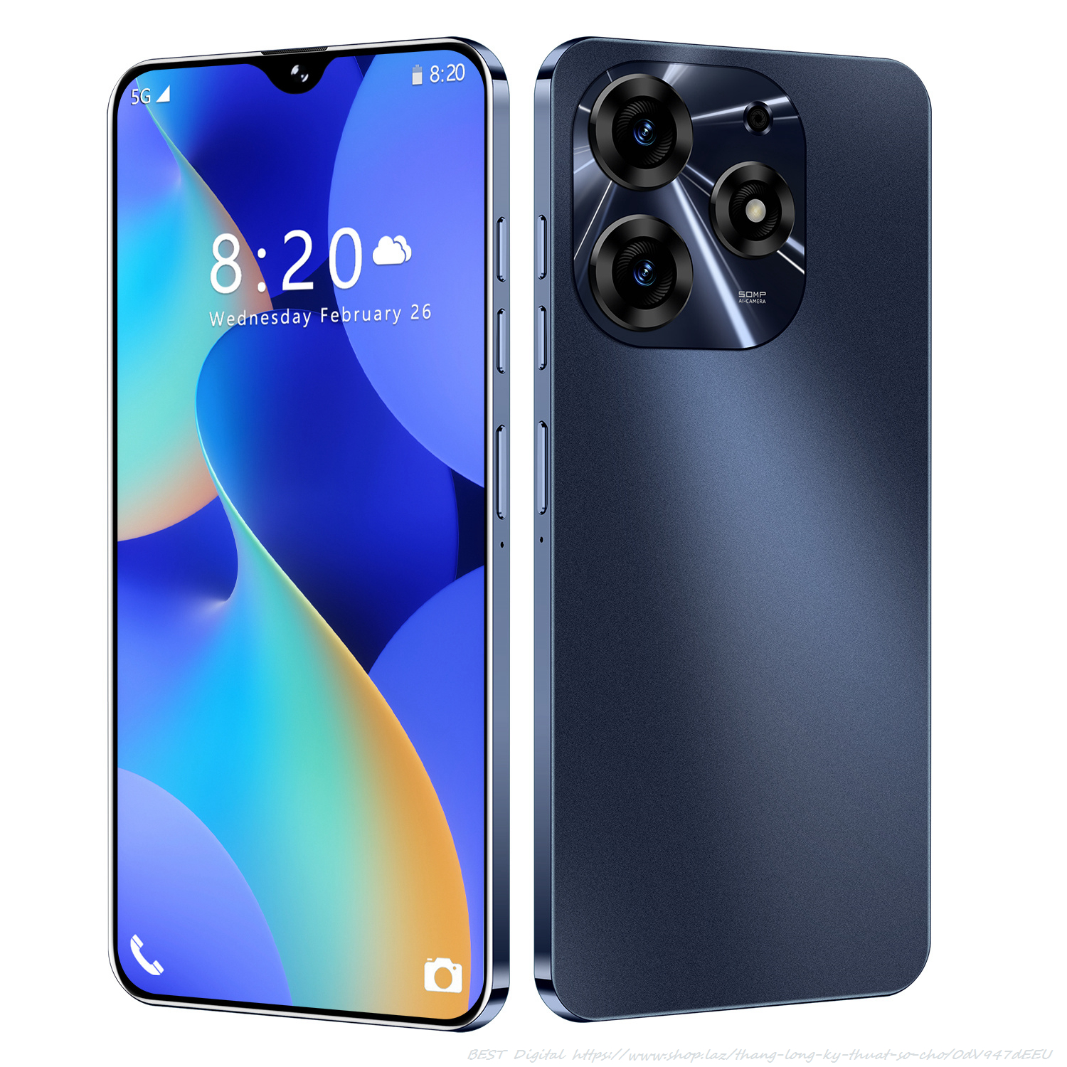 Mobile Phone 5g Network for Students, Super Smooth, Cheap Price, 10-Core Processor, Feature Phones 6.8Inch Mobilephone, Super Cheap Phone, Android Smartphone - 2