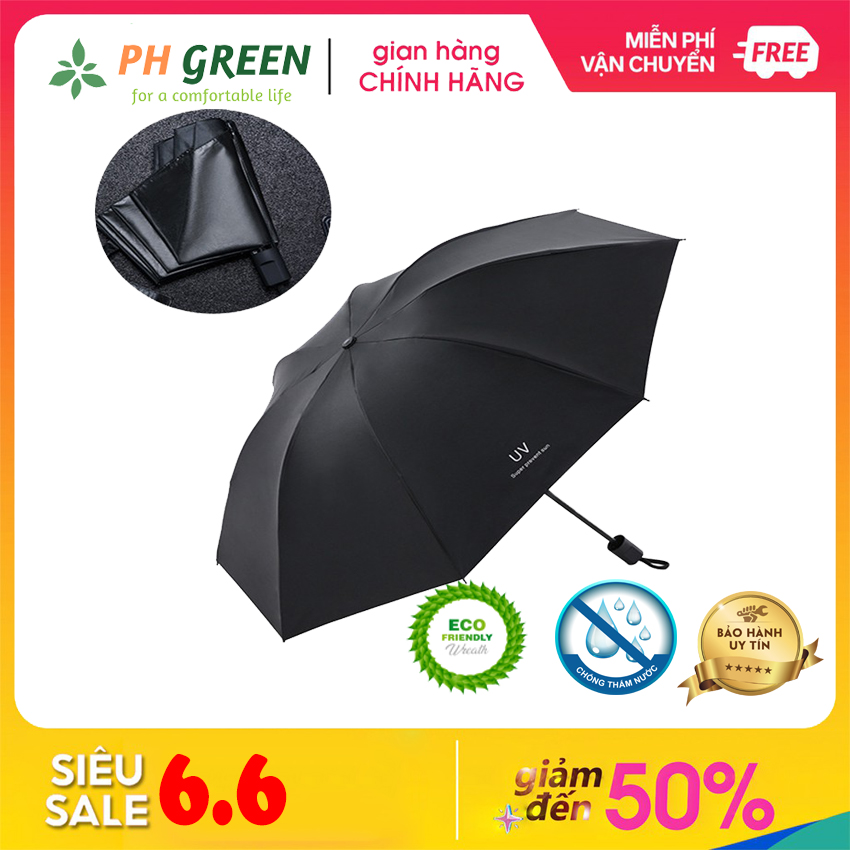 Ô Dù Cao Cấp, Thiết Kế 5 Lớp Vải Chống Tia UV, Kích Thước Nhỏ Gọn Dễ Mang Theo, Che Nắng Che Mưa Hiệu Quả, Nhiều Màu