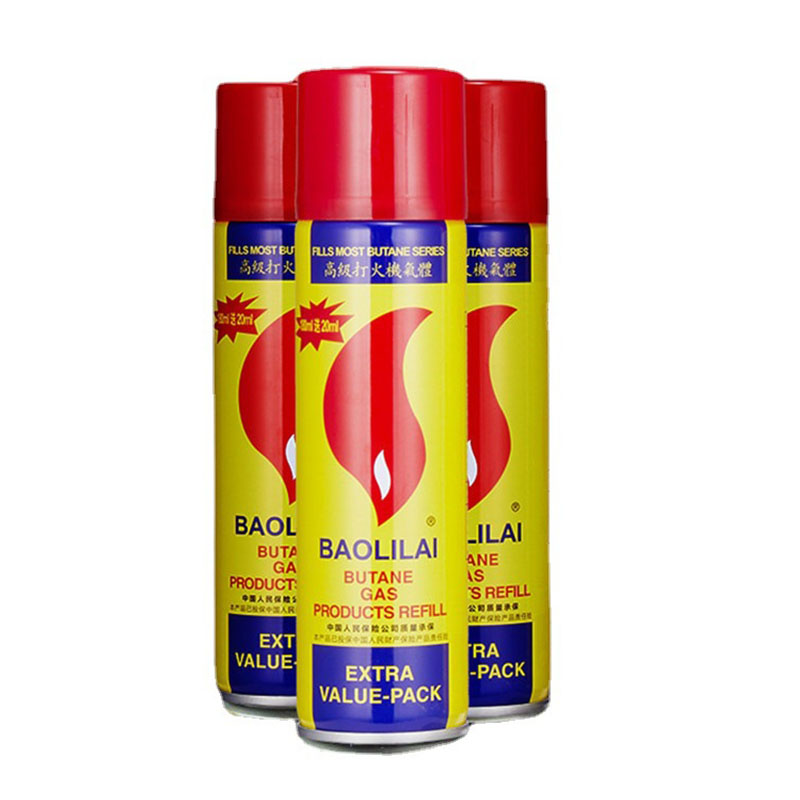 Bình bơm gas bật lửa gas butan 200ml - bình bơm gas hộp quẹt - bình bơm gas vàng