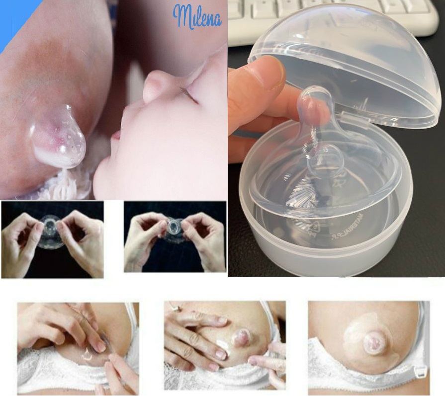 Bộ 2 núm trợ ty Silicon siêu mềm cho mẹ, Trợ ti cho mẹ và bé