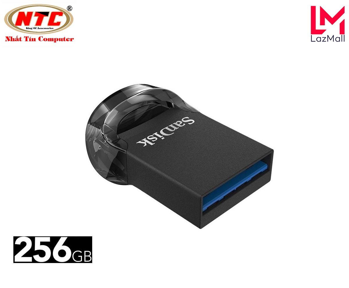 Usb 3.1 sandisk cz430 ultra fit 256gb 130mb/s - nhat tin authorised store