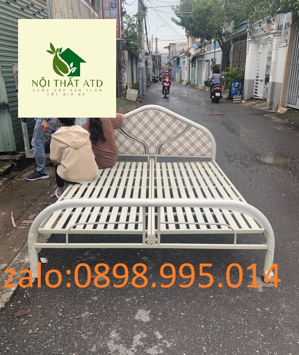 Giường sắt kích thước ngang từ 80cm 1m 1m2 1m4 1m6 1m8 dài 2M- giường ngủ sắt số lượng lớn giá rẻ tại xưởng