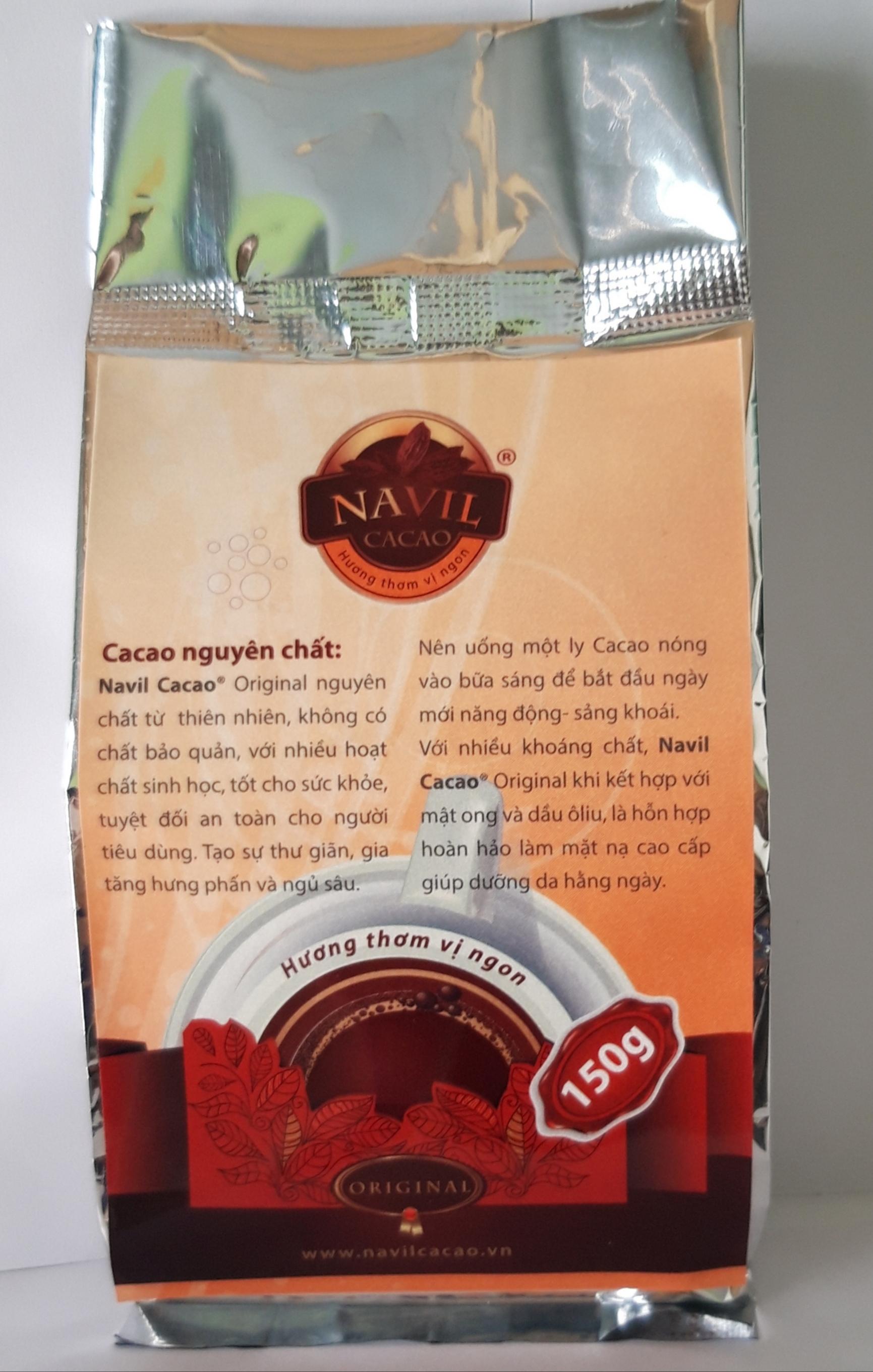 GÓI 150gr Bột ca cao nguyên chất thơm ngon Navil Cacao