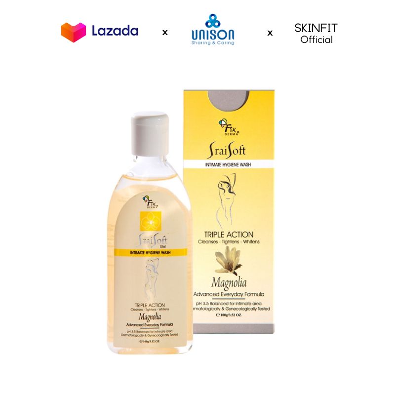 Dung Dịch Vệ Sinh Hương Hoa Mộc Lan Fixderma Srai Soft Gel – Magnolia: Giúp làm sạch, khử mùi hôi, cân bằng độ ẩm. Sản phẩm có tính kháng khuẩn và vi nấm. Sản phẩm tin dùng bởi nhà thuốc và các chuyên gia